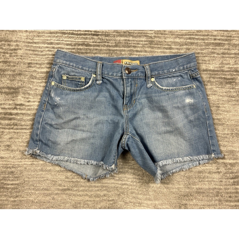 Old Navy Jean Shorts 4 Blue Denim Ultra Low Waist Denim Cotton Cut Off